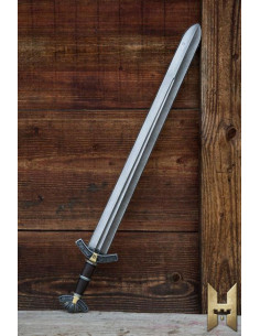 Épée viking série Dreki Stronghold 85cm, couleur métal