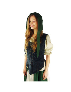 Crespina femme médiévale modèle Alex, vert