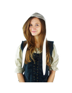 Crespina médiévale femme modèle Alex, blanc naturel
