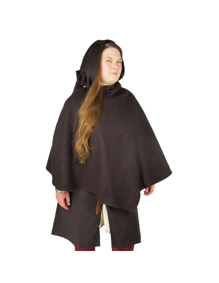 Viking Gugel Egill, laine marron foncé