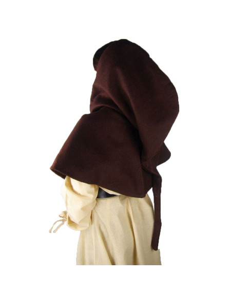 Gugel modèle médiéval en laine Anita,...