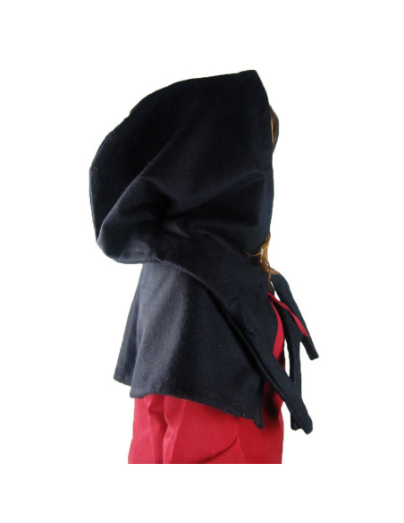 Gugel modèle médiéval en laine Anita,...