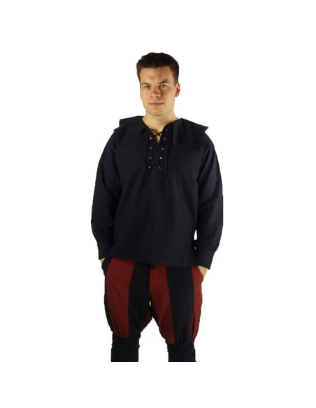 Chemise médiévale à col modèle Athos,...