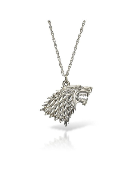 Pendentif loup avec chaîne