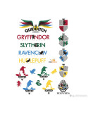 Jeu de 55 autocollants de Harry Potter