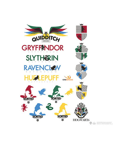 Jeu de 55 autocollants de Harry Potter
