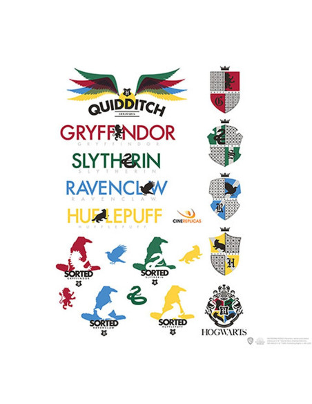 Lot de 55 autocollants Harry Potter