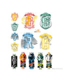 Jeu de 55 autocollants de Harry Potter