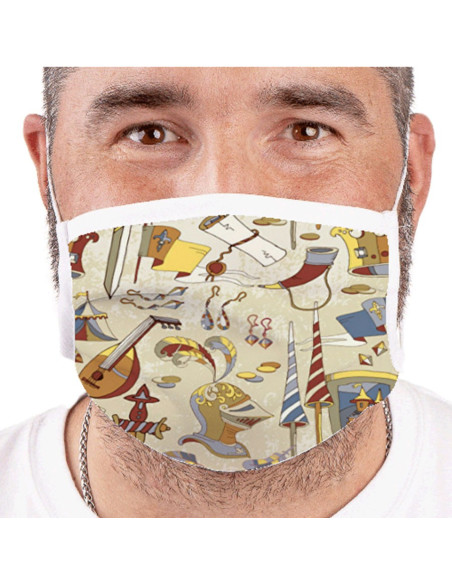 Masque médiéval réutilisable approuvé...