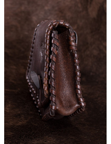 Sac en cuir avec croix celtique