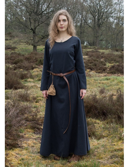 Robe Afra Longue Viking, Bleu Foncé