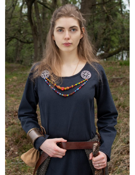 Robe Afra Longue Viking, Bleu Foncé