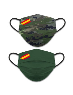 Attache faciale réversible niveau 3, camouflage camouflage