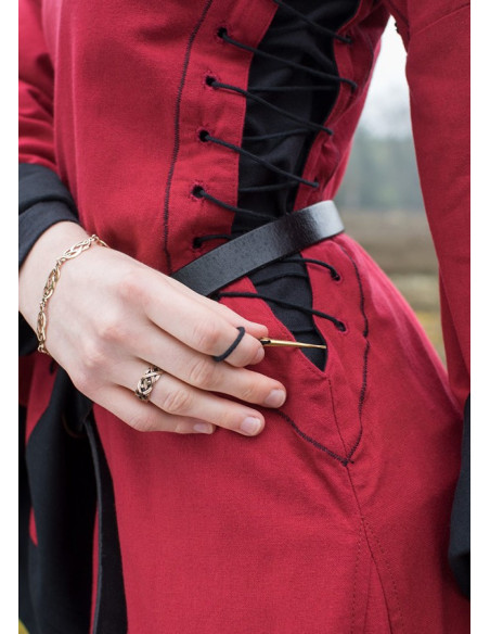 Robe médiévale ouverte Bliaut Amal,...