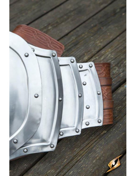 Pancera sauvage en métal, finition polie