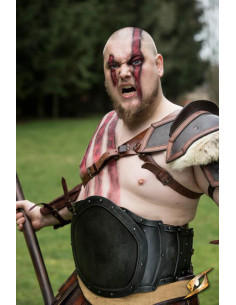 Pancera sauvage en métal, finition noire