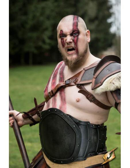 Pancera sauvage en métal, finition noire