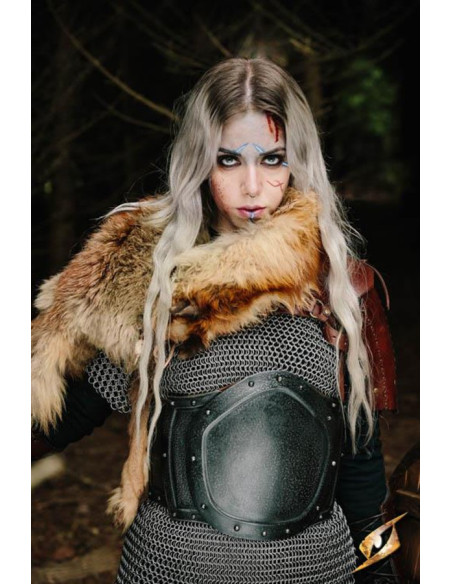 Pancera sauvage en métal, finition noire