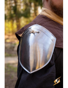 Épaulettes médiévales simples de Squire, finition polie