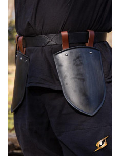 Glands médiévaux d'écuyer, finition noire