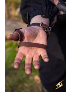 Gantelets scouts médiévaux, finition noire 2