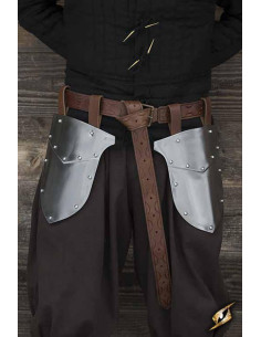 Glands médiévaux du guerrier, finition polie