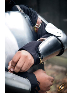 Protège-bras médiévaux, finition polie 2