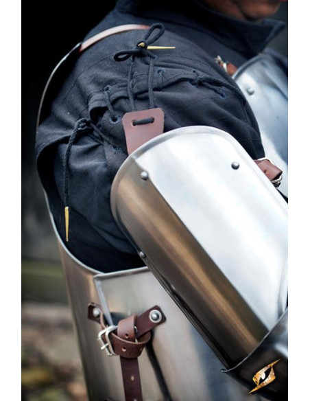 Protège-bras médiévaux, finition polie