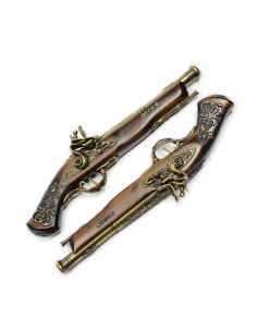 Ensemble de pistolet de duel en laiton