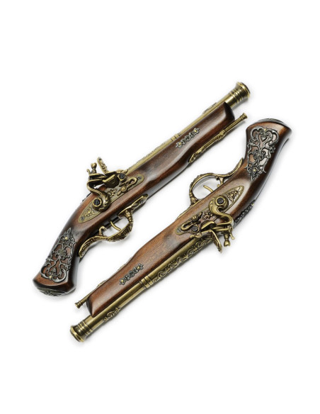 Ensemble de pistolet de duel en laiton