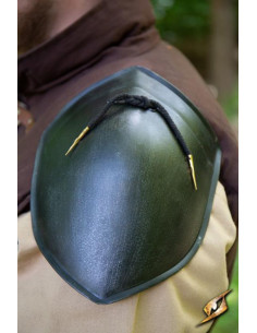 Épaulettes médiévales simples d'écuyer, finition foncée 2