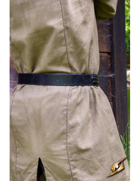 Ceinture en cuir Elfes Noirs, noire