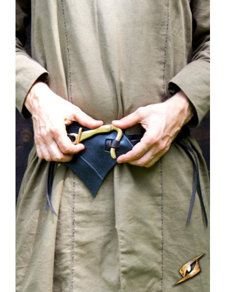 Ceinture en cuir Elfes Noirs, noire