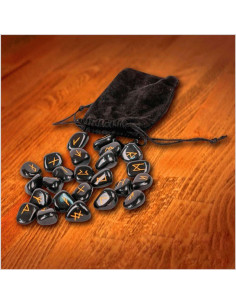 Ensemble de runes vikings avec sac