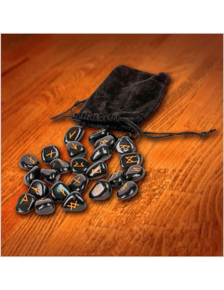 Ensemble de runes vikings avec sac