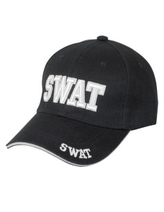 Casquette de baseball noire de SWAT