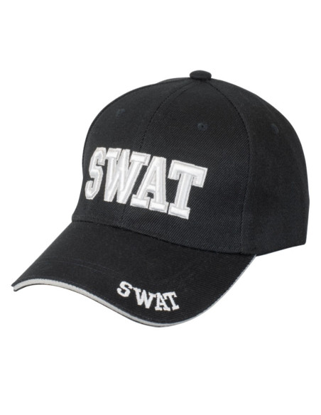 Casquette de baseball noire de SWAT