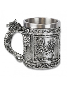 Mug décoratif dragon médiéval