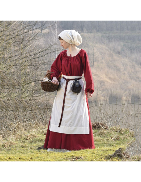 Robe médiévale Ana, vin rouge