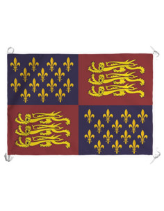 Bannière Royaume d'Angleterre XIV-XV siècles (70x100 cms.)