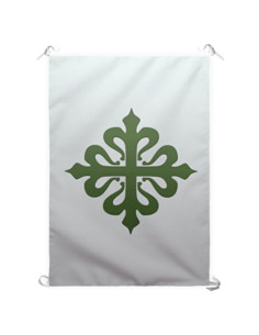 Bannière Croix Ordre Vert de Calatravos (70x100 cms.)