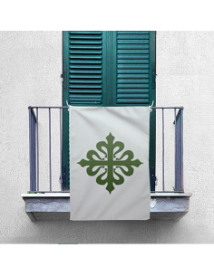 Bannière Croix Ordre Vert de Calatravos (70x100 cms.) 2