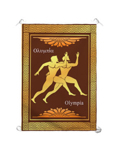 Bannière Olympiques Grecs, Athlétisme (70x100 cms.)
