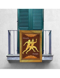Bannière Olympiques Grecs, Athlétisme (70x100 cms.) 2