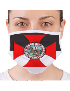 Masque des Templiers réutilisable et approuvé (pour adultes)