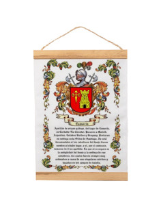 Fanion avec cadre en bois personnalisé avec votre nom de...