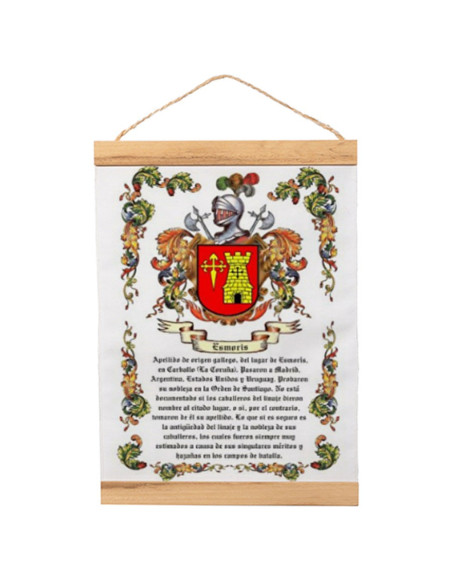 Fanion avec cadre en bois...