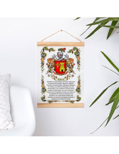 Fanion avec cadre en bois personnalisé avec votre nom de... 2