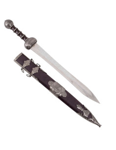 Spatha de la cavalerie romaine avec fourreau brun