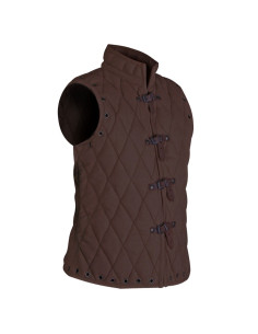 Gilet matelassé sans manches marron Arthur